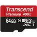 حافظه میکرو اس دی ترنسند مدل 400 ایکس با ظرفیت 64 گیگابایت